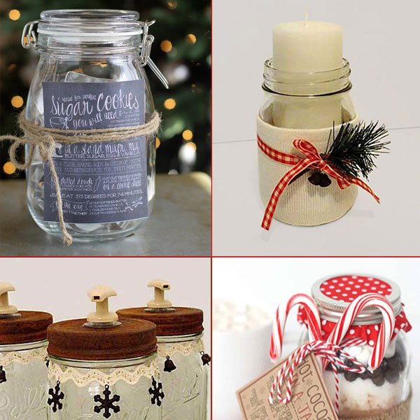 20 χριστουγεννιάτικα δώρα DIY Mason Jar